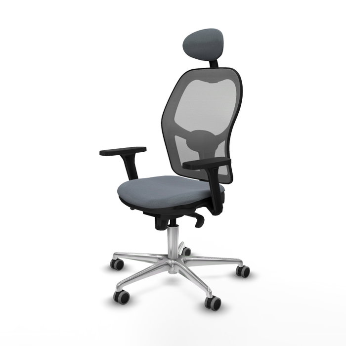 PIQUERAS Y CRESPO Silla de Oficina Jorquera Gris con Mecanismo Sincro PIQUERAS Y CRESPO Silla de Oficina Jorquera Gris con Mecanismo Sincro