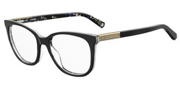 Love Moschino MOL564-807 Gafas de vista para mujer en negro