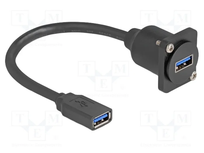 DeLOCK Cable USB Tipo-A hembra a Tipo-A hembra 5 Gbps 20 cm Negro DeLOCK Cable USB Tipo-A hembra a Tipo-A hembra 5 Gbps 20 cm Negro