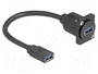 DeLOCK Cable USB Tipo-A hembra a Tipo-A hembra 5 Gbps 20 cm Negro