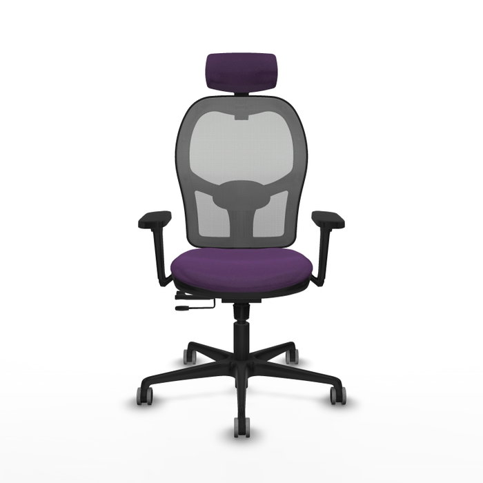 PIQUERAS Y CRESPO Silla de oficina Jorquera con mecanismo Sincro/Traslack, Morado y Gris PIQUERAS Y CRESPO Silla de oficina Jorquera con mecanismo Sincro/Traslack, Morado y Gris