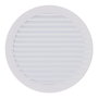 Edm Rejilla Ventilación Redonda Empotrable con Mosquitera ø150mm ABS Blanca
