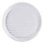 Edm Rejilla Ventilación Redonda Empotrable con Mosquitera ø150mm ABS Blanca