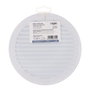 Edm Rejilla Ventilación Redonda Empotrable con Mosquitera ø150mm ABS Blanca