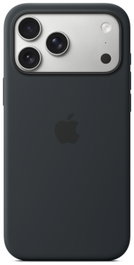 Apple iPhone 17 Pro Max Funda de silicona con MagSafe - Negro