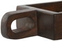 DKD Home Decor Bandeja Decoracion Unique/Antique Teca Natural 18 x 7 x 36 cm (2 Unidades)