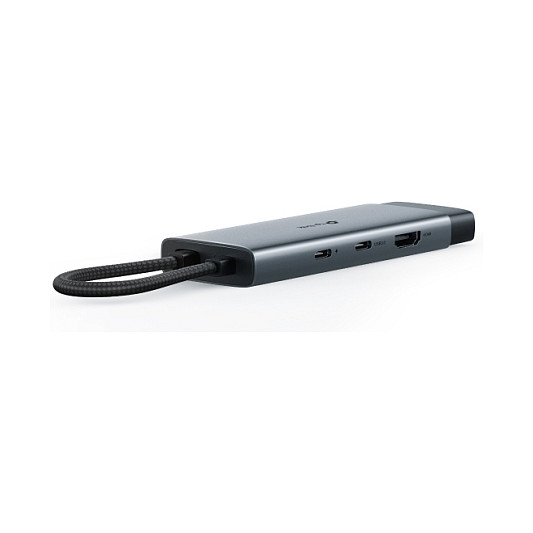 TP-Link Hub USB-C UH6120C - Concentrador USB-C de 6 Puertos con HDMI, Ethernet, 2x USB 3.2 Gen 1 y 2x USB 3.2 Gen 2, Cable 0.18 m, Color Gris