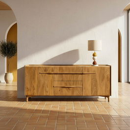 Aparador Natural Madera de Mango 160 X 45 X 70 cm