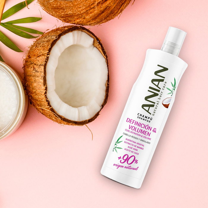 Anian Champú Vegetal Definición y Volumen para Pelo Rizado 400 ml Anian Champú Vegetal Definición y Volumen para Pelo Rizado 400 ml