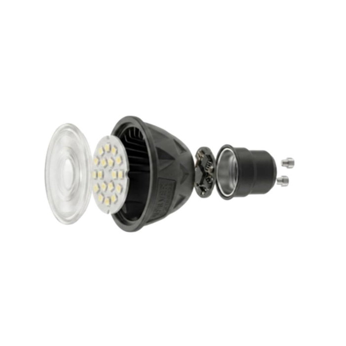 Silverht Bombilla LED Nitra Silver Electronics Dicroica GU10 6,5W 2700K