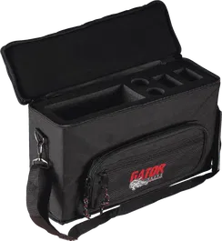 GATOR Funda Semirrígida Sistema Hf para 2 Micrófonos, Nailon Negro, 490x320x180.1mm