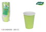 Algon Set 25 Vasos Bicolor Verde-Blanco 250 ml Ø 8 x 10 cm (24 Unidades)