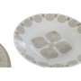 DKD Home Decor Set de Vajilla Delhi de 18 Piezas en Porcelana Beige
