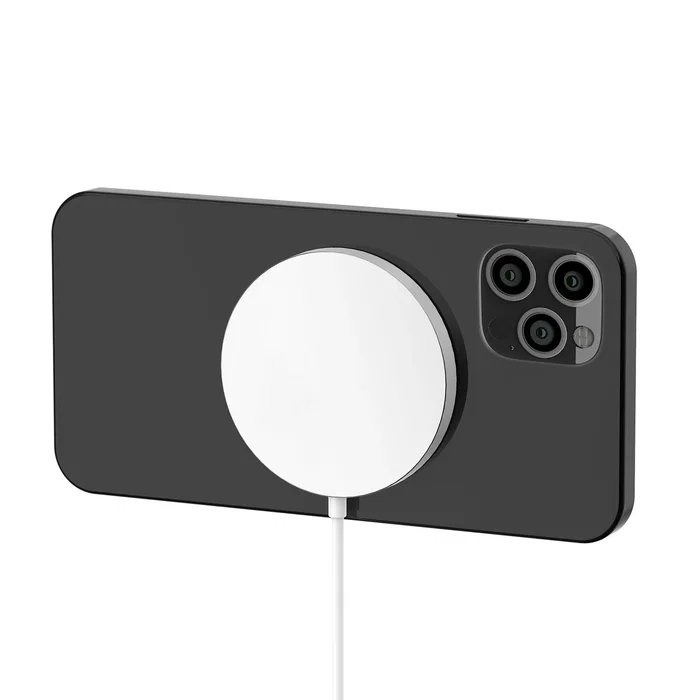 Celly MAGCHARGE Cargador Inalámbrico Interior para Smartphone - USB, 10W, Plata y Blanco