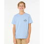 Camiseta de Manga Corta Infantil Rip Curl Rip Curl Staple Tee Azul
