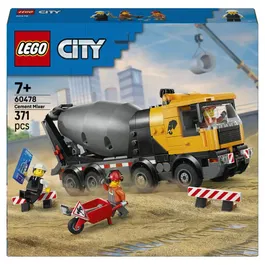 Lego 60478 City Hormigonera - Juguete de Construcción Educativo para Niños Mayores de 7 Años