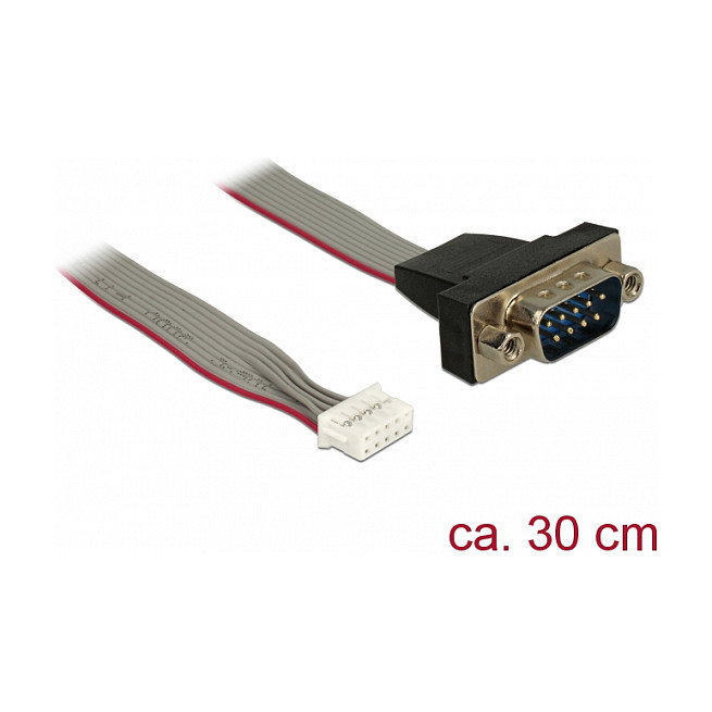 DeLOCK 89632 Cable serie DB-9 macho a DB-9 hembra 0,3 m con asignación invertida DeLOCK 89632 Cable serie DB-9 macho a DB-9 hembra 0,3 m con asignación invertida