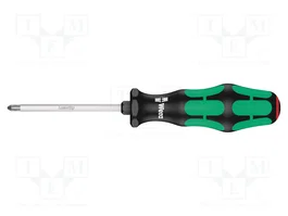 WERA Destornillador estándar Phillips PH1 con punta de 80 mm