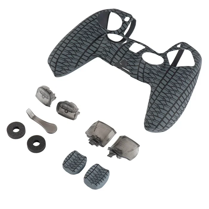 FR-TEC FT0039 Kit para Mando PS5 con Gatillos Ajustables, Pads de Silicona y Grips - Racing Enhance Kit Completo para Simracing