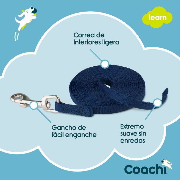 Correa para Perro Coachi Azul 2,5 m Entrenamiento Correa para Perro Coachi Azul 2,5 m Entrenamiento