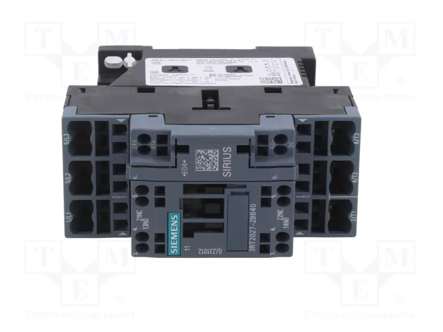 SIEMENS 3RT2027-2BB40 Contactor 3-polar 24VDC SIEMENS 3RT2027-2BB40 Contactor 3-polar 24VDC