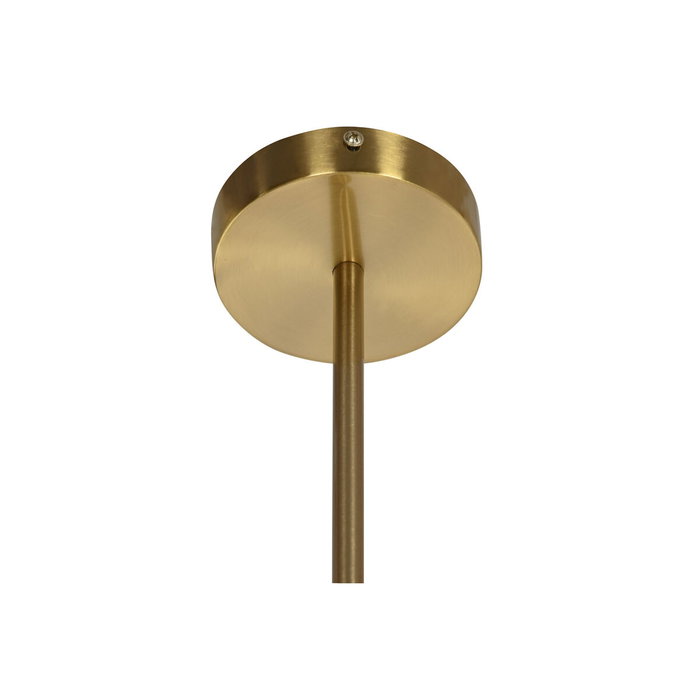 DKD Home Decor Lámpara de Techo de Metal y Cristal con Bolas Doradas