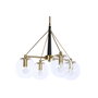 DKD Home Decor Lámpara de Techo de Metal y Cristal con Bolas Doradas
