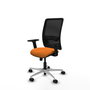 PIQUERAS Y CRESPO Silla de oficina Zulema con mecanismo Sincro, Naranja y Negro
