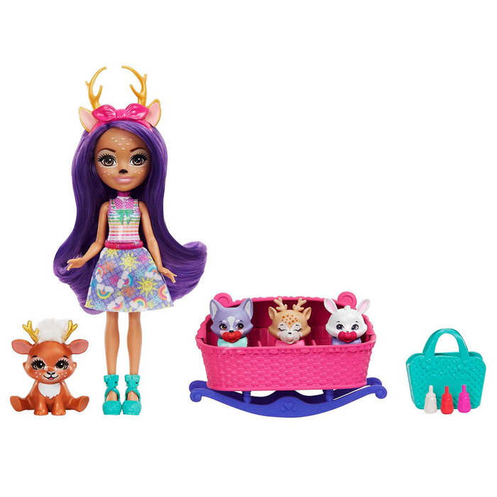 Mattel Enchantimals Muñeca Baby Bff Danessa Deer y Sprint HLK84