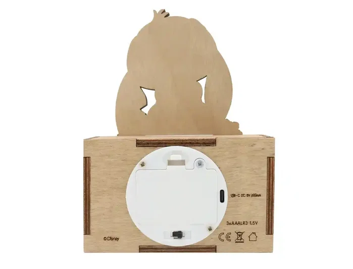 Wondee Lámpara de noche de madera Stitch personalizable Wondee Lámpara de noche de madera Stitch personalizable