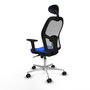 PIQUERAS Y CRESPO Silla de oficina Jorquera Azul y Gris