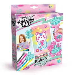 Canal Toys AIR 015 Kit de Creación de Carteles con Aerógrafo Electrónico, Plantillas y Rotuladores