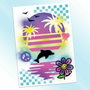 Canal Toys Kit de creación de carteles con spray electrónico, plantillas y rotuladores AIR 015