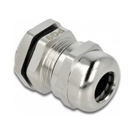 DeLOCK Prensacables PG9 Metal Plata