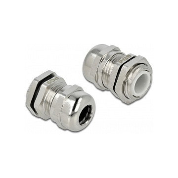 DeLOCK Prensacables PG9 Metal Plata