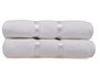 Mijölnir Juego de Toallas de Mano 50 x 90 cm Blancas en Microalgodón 560 gr/m² Suaves y Absorbentes (2 Piezas)