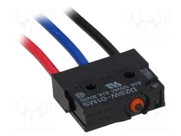 Aratas (Formerly Omron Components) Microconmutador SNAP ACTION D2SW SPDT con salida de cables