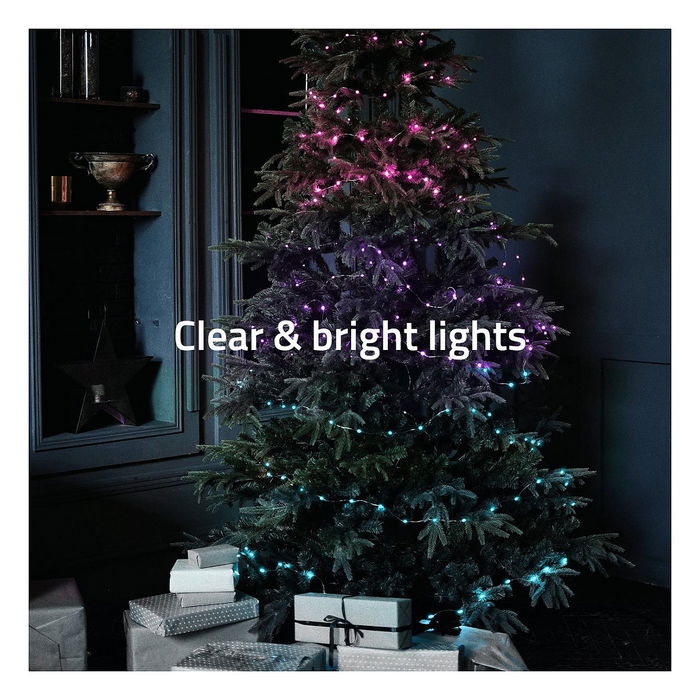 Hombli HBCL-0221 Luz Navideña Inteligente RGB LED 200 Lámparas Interior/Exterior Negro 20m IPX4