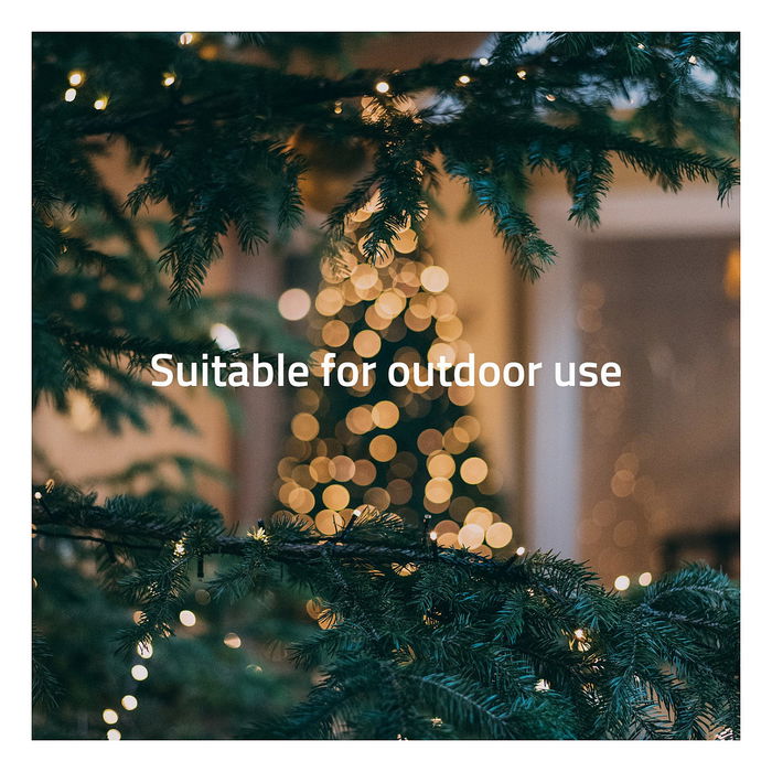 Hombli HBCL-0221 Luz Navideña Inteligente RGB LED 200 Lámparas Interior/Exterior Negro 20m IPX4