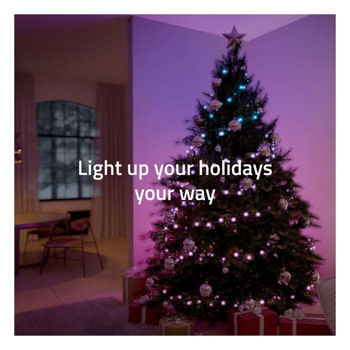 Hombli HBCL-0221 Luz Navideña Inteligente RGB LED 200 Lámparas Interior/Exterior Negro 20m IPX4