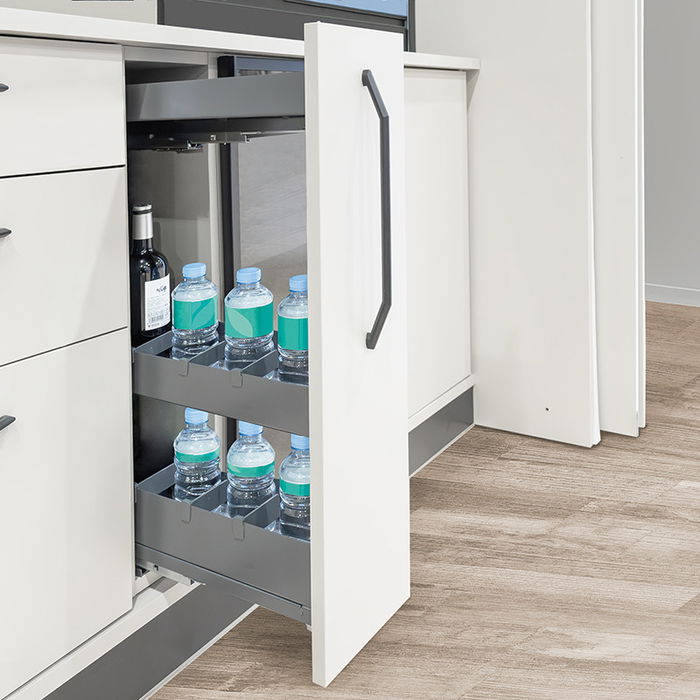 HERRAJES ALK Botellero M150/M300 Antracita 3 Bandejas Módulo Cocina HERRAJES ALK Botellero M150/M300 Antracita 3 Bandejas Módulo Cocina