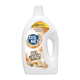 Disnet Detergente Líquido Gel Jabón Tradicional, 2.73 L, 40+2 Dosis, Aroma Clásico, Limpieza Profunda y Cuidado de Fibras