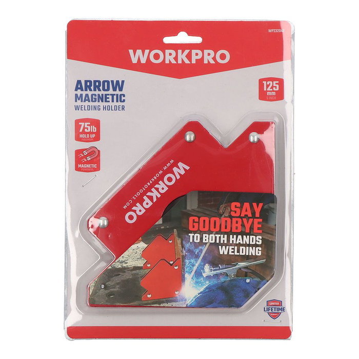 Workpro Escuadra magnética de soldadura 125 mm (5") Capacidad 45°, 90°, 135°, 180°