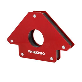Workpro Escuadra Magnética de Soldadura 125 mm (5") - Capacidad 45°, 90°, 135°, 180° para Uniones Precisas