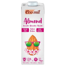 Ecomil Almond Nature Protein Bio Bebida de Almendra con Proteína Ecológica 1 Litro