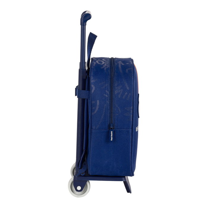 Real Madrid C.F. Mochila Escolar con Ruedas Azul (22 x 28 x 10 cm)