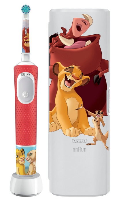 Oral-B Pro Kids Rey León Cepillo Eléctrico con Funda Oral-B Pro Kids Rey León Cepillo Eléctrico con Funda