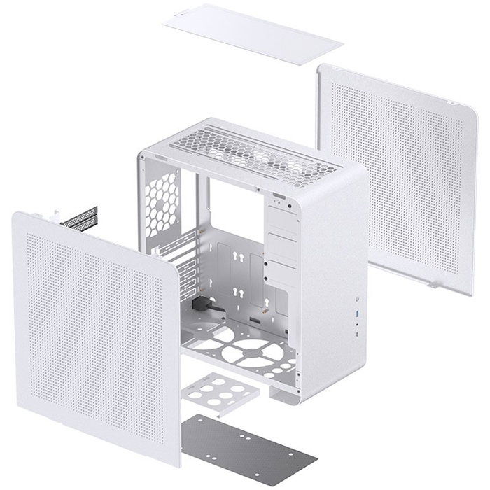 Jonsbo U4 Pro Mesh Midi-Tower - Blanco