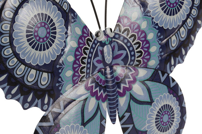 DKD Home Decor Decoración de Pared Metal Mariposa Surtido