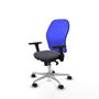 PIQUERAS Y CRESPO Silla de oficina Jorquera Gris/Azul